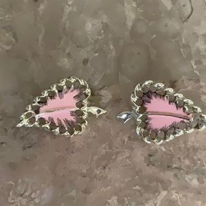 Vintage Art Deco HOBE Signed Earrings